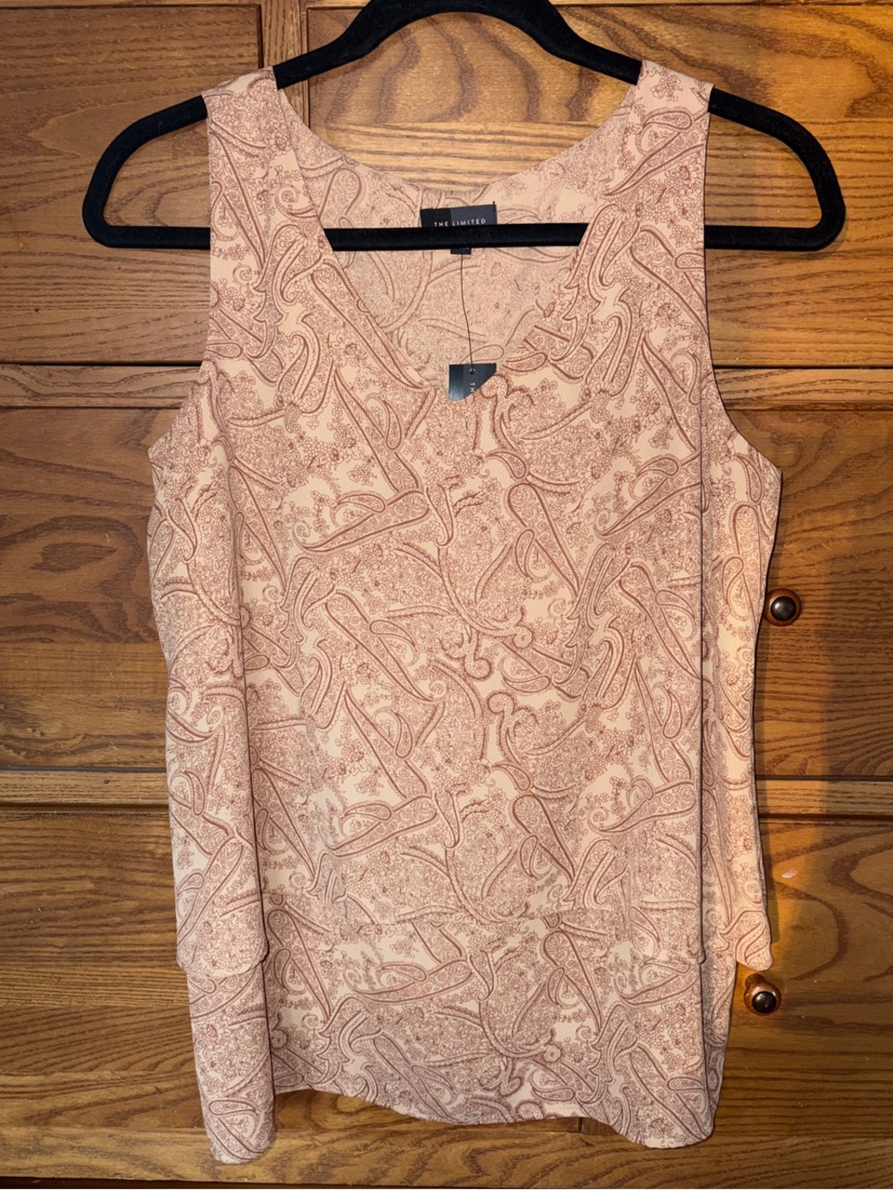 The Limited Pink Paisley Sleeveless Camisole